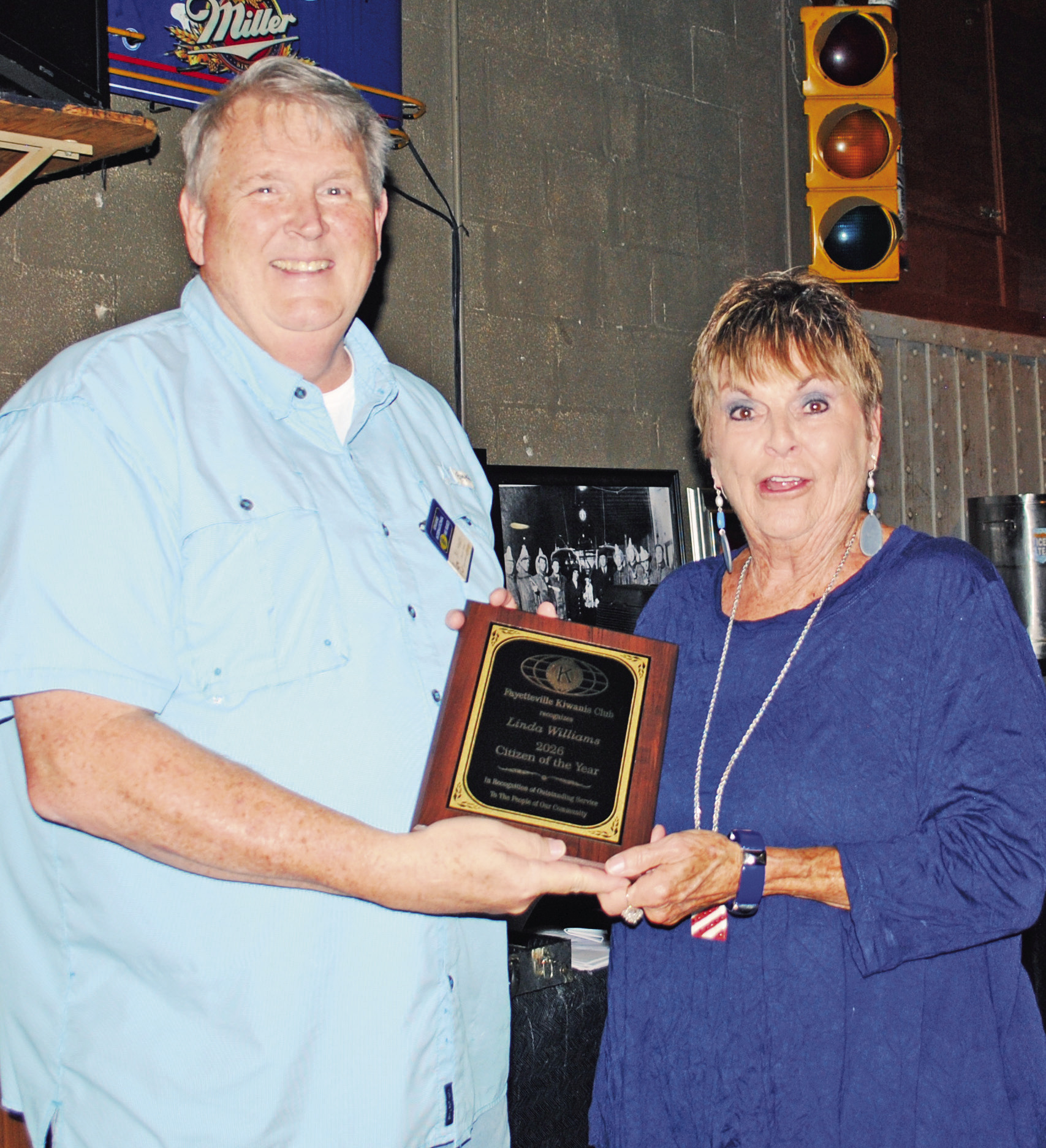 Linda Williams receives Kiwanis Citizen of the Year Award - Elk Valley Times